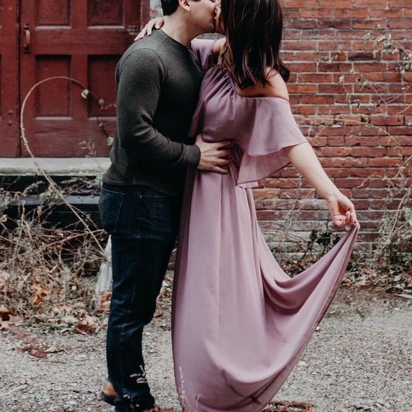 Show Me Your MuMu Dresses & Skirts - Show me your Mumu bridesmaids dress in Antique Rose Chiffon